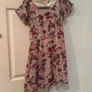 Honey’s Pink Flutter Sleeve Sundress